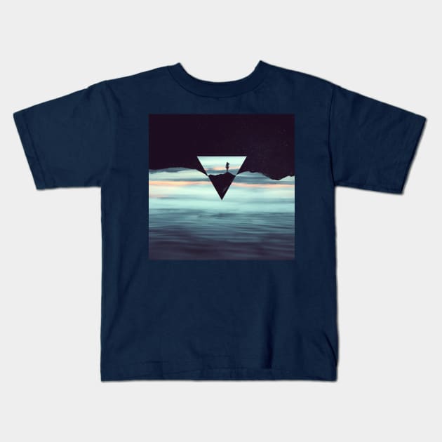 Introvert Mountain Highs and Ocean Lows Kids T-Shirt by Blue Planet Boutique